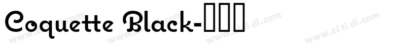 Coquette Black字体转换